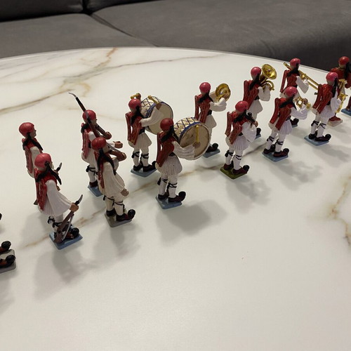 Athina Pal Evzones military figurines used
