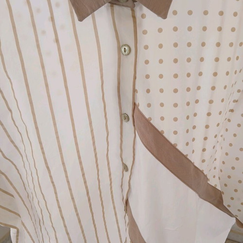 Vintage mix&match oversized shirt like new, striped and polka dot