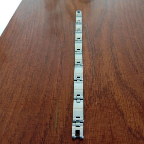 Men's stainless steel bracelet used with secure clasp