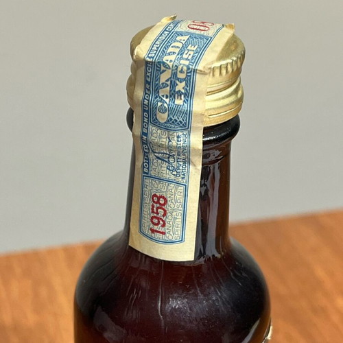 Canadian Whisky Miniature Vintage sealed from 1958 new