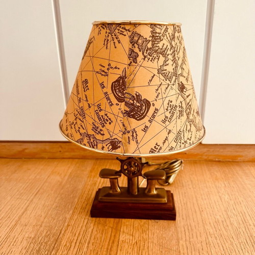 Table lamp vintage new, retro portatif
