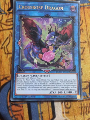 Crossrose Dragon Ultra Rare κάρτα Yu-Gi-Oh!