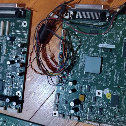 PC boards used, set of 5 large motherboards