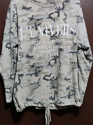 Camouflage women's shirt used with print, size XL