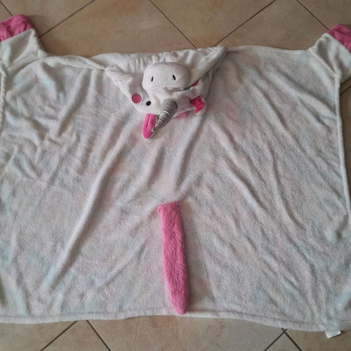 Girls' poncho blanket like new, unicorn