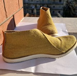 Women's ankle boots used, elastic upper, coconut fiber material, size 40-40.5