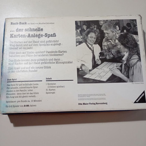 Ruck Zuck vintage board game like new, German edition with Greek instructions