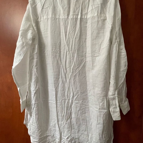 Women's long shirt size L like new, white