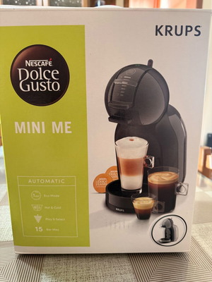 Krups Dolce Gusto Mini Me coffee machine like new, graphite gray and black