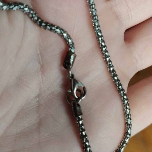 Necklace 'Χρόνος' used, 27cm chain length
