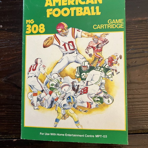 American Football MG-308 game for Emerson Arcadia 2001 used, full set