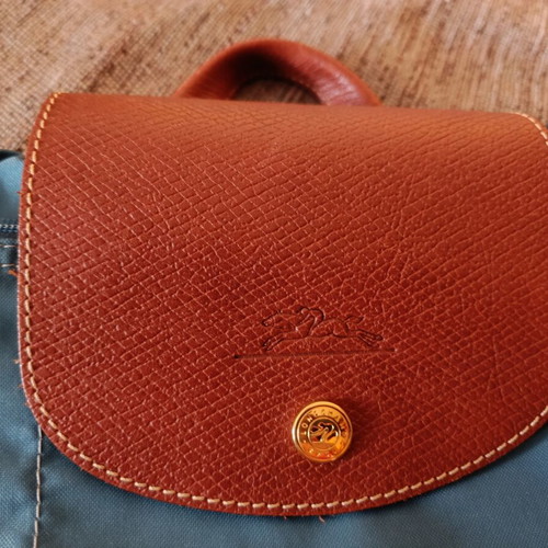 Longchamp Les Pliages Backpack like new, blue, waterproof material