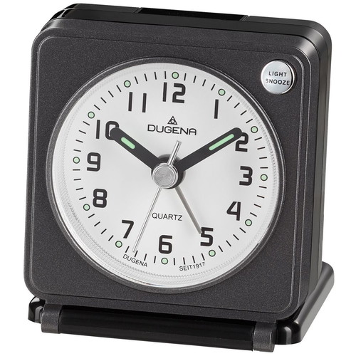 Dugena travel alarm clock new, analog, German quality