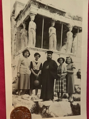 Ακρόπολη Ερέχθειο Αθήνα vintage ασπρόμαυρη φωτογραφία 1951, σαν καινούργιο