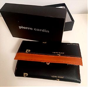 δερμάτινο γυναικείο πορτοφόλι Pierre Cardin με πολλές θήκες