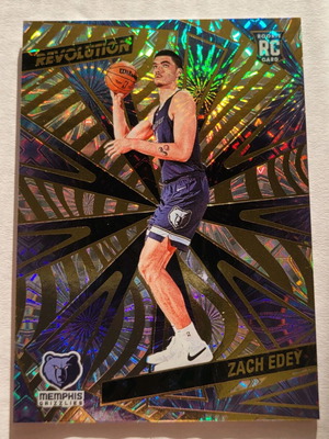 Zach Edey 2024-25 Panini Revolution Fireworks RC card like new