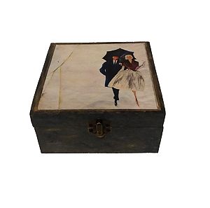 Ξύλινο κουτί αποθήκευσης vintage ΖΕΥΓΑΡΙ