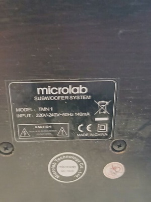 Microlab TMN1 2.1 speaker system with subwoofer