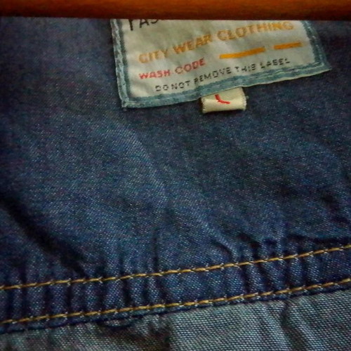 Jeans shirt blue size L used