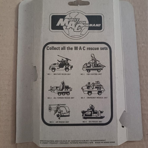 Matchbox Mobile Action Command MAC figures new