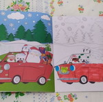 Christmas coloring books, pack of 2