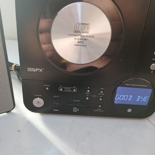 GPX sound system like new with CD, MP3, tuner, aux, USB, SD