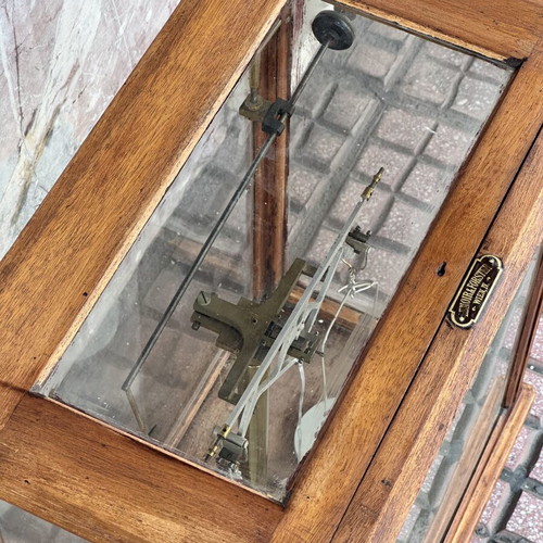 Lenoir & Forster Wien IV Antique Precision Pharmaceutical Scale in Wooden Display Case used