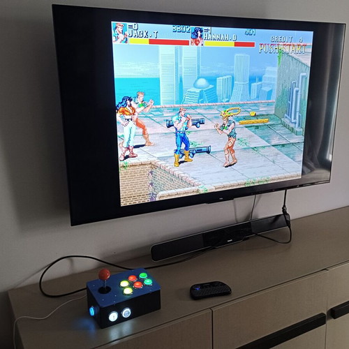Retro Arcade Console with LED Buttons new