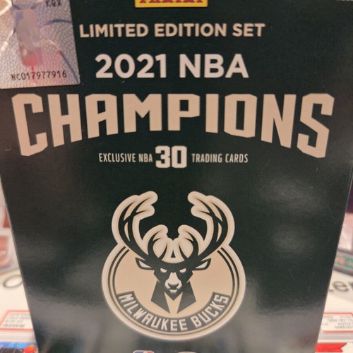 Panini 2021 NBA Champions Milwaukee Bucks limited edition set, like new