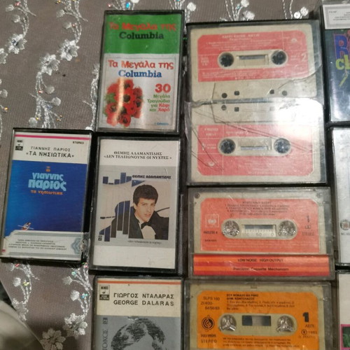 Audio cassette tapes used, pack of 16 music