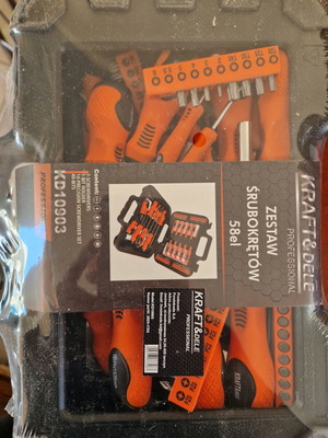 Workshop screwdriver set, 58 pieces, new