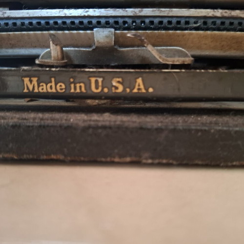 Smith Premier typewriter with Greek keyboard, vintage collectible