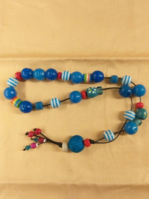 Κομπολόι διακοσμητικό θαλασσί