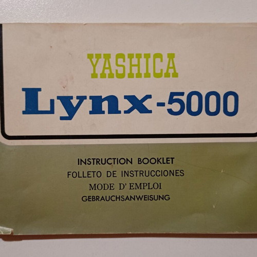 Yashica Lynx - 5000 camera manual used