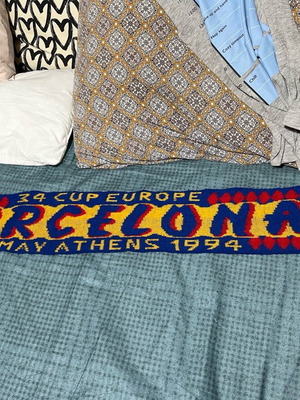 Barcelona scarf used from final in Greece