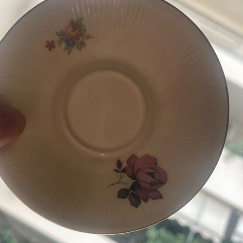 Antique dessert plates, fine German porcelain, like new, set of 5