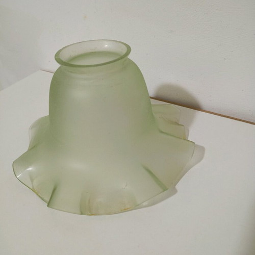 Glass lampshade used, 15×15 cm, vintage style