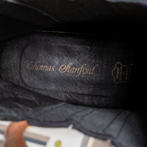 Thomas Stanford men's leather boots with elastic size 40 like new