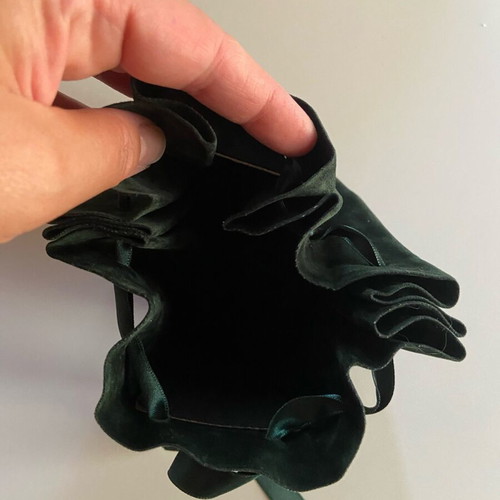 Thallo velvet jewelry pouch used luxury
