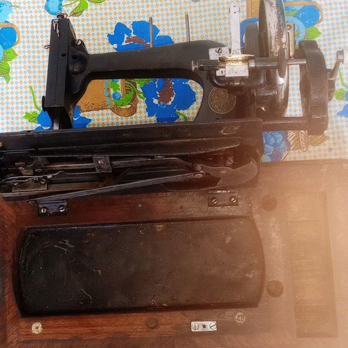 Winselman hand-crank sewing machine, Germany 1890, functional