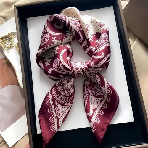 Women's scarves new, red, size 70×70