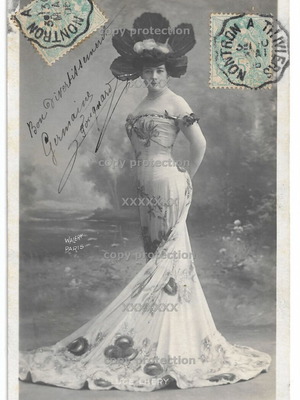 Luce Lhery photographic postcard used, Walery Paris 1905