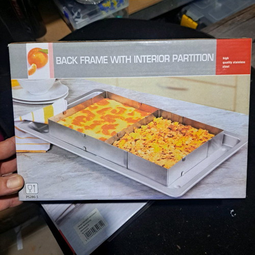 Baking pan with partition new