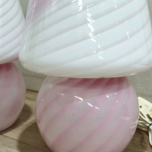 Murano lamps Italy set like new with stamp