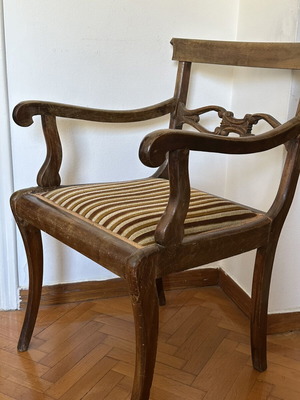 Vintage wooden chair with light wear