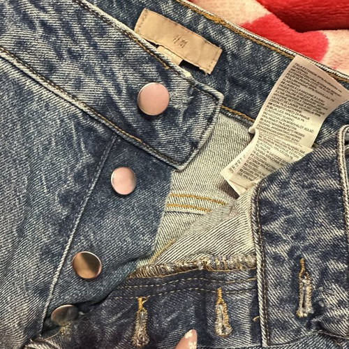H&M Ripped High Waisted Jeans like new, size 5XL, blue