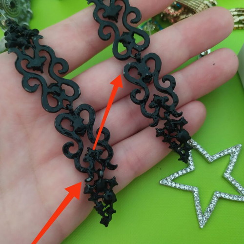 Jewelry used, earrings and bracelet set