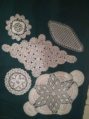 Καρεδάκια χειροποίητα μεταχειρισμένα, πακέτο 5 με βελονάκι