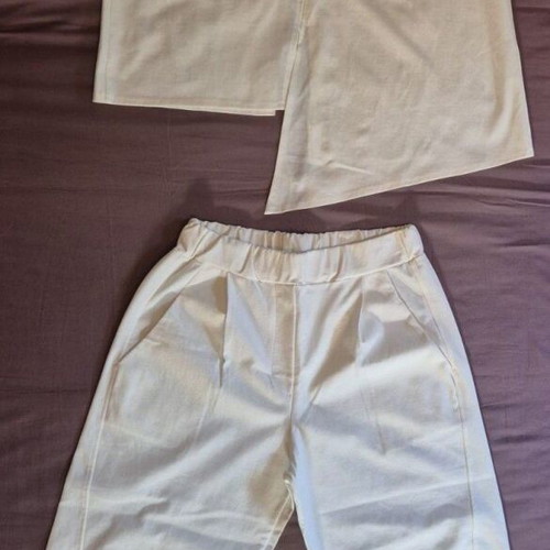 White set (top-pants) one size