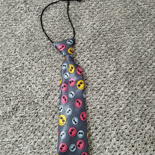 Children's tie like new, gray multicolor, for ages 2-5